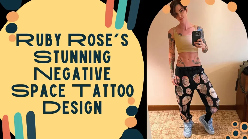 Ruby Roses Stunning Negative Space Tattoo